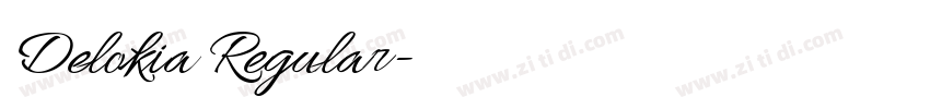 Delokia Regular字体转换